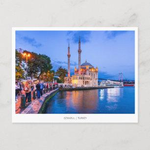 Cartes Pour Fêtes Annuelles Mosquée Ortakoy à Istanbul, Turquie