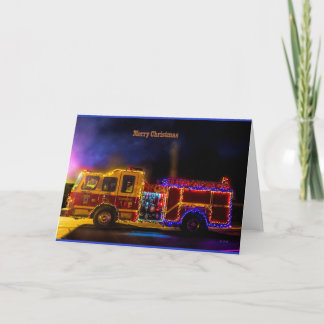 Cartes Pour Fêtes Annuelles Moteur de feu Joyeux Noël