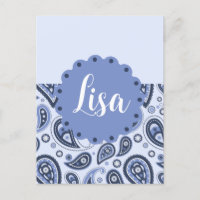 Motif Blue Paisley