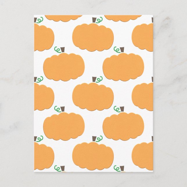 Cartes Pour Fêtes Annuelles Motif citrouille (Devant)