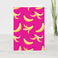 Motif de banane jaune rétro drôle éditable pour fê