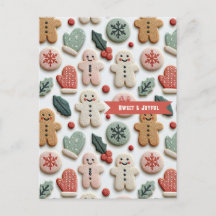 Motif de biscuits de Noël mignon