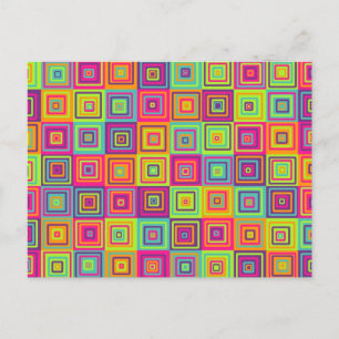 Cartes Pour Fêtes Annuelles Motif de carrés