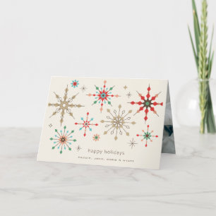 Cartes Pour Fêtes Annuelles Motif de flocon de neige complexe