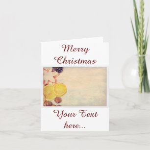 Cartes Pour Fêtes Annuelles Motif de Noël avec des fruits...