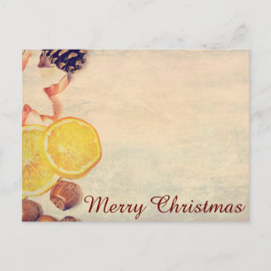 Cartes Pour Fêtes Annuelles Motif de Noël avec des fruits...