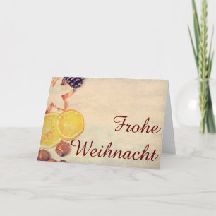 Cartes Pour Fêtes Annuelles Motif de Noël avec des fruits...