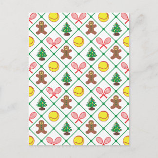 Cartes Pour Fêtes Annuelles Motif de Noël de tennis