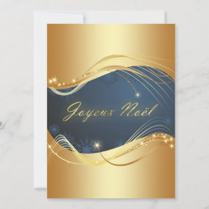 Cartes Pour Fêtes Annuelles Motif de Noël ou avec fond bleu