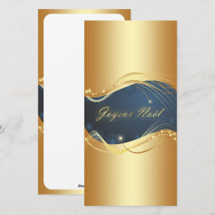 Cartes Pour Fêtes Annuelles Motif de Noël ou avec fond bleu