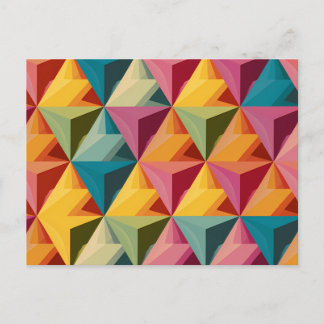 Cartes Pour Fêtes Annuelles Motif de triangle géométrique gras