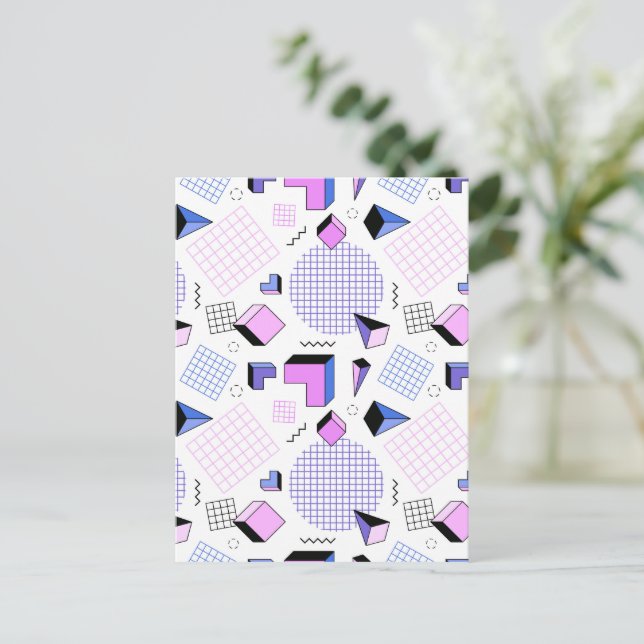 Cartes Pour Fêtes Annuelles Motif géométrique 13 (Debout devant)
