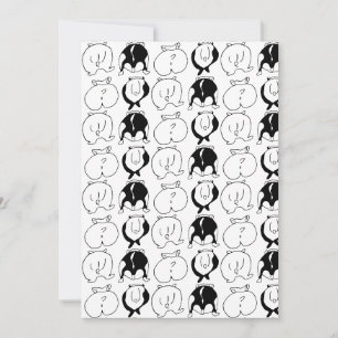 Cartes Pour Fêtes Annuelles Motif Hamster Butts