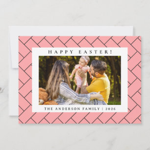 Cartes Pour Fêtes Annuelles Motif minimaliste élégant Joyeuses Pâques 1 Photo