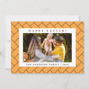 Cartes Pour Fêtes Annuelles Motif minimaliste élégant Joyeuses Pâques 1 Photo