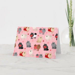Cartes Pour Fêtes Annuelles Motif Pomeranian Valentine