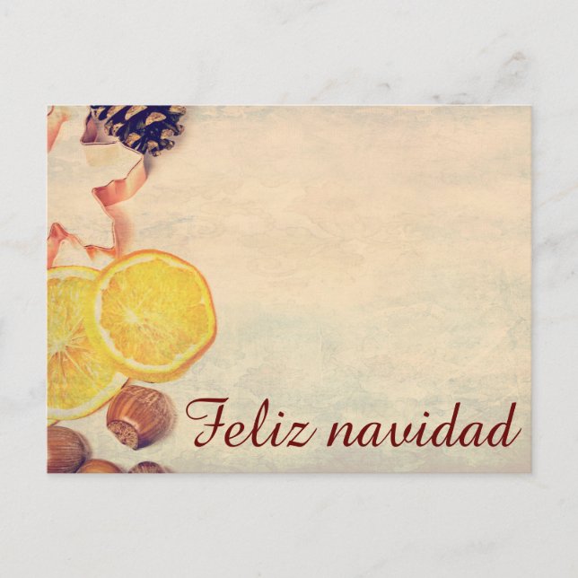 Cartes Pour Fêtes Annuelles Motif pour Noël avec des fruits... (Devant)