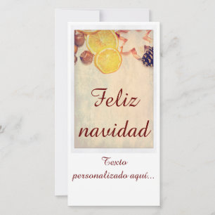 Cartes Pour Fêtes Annuelles Motif pour Noël avec des fruits...