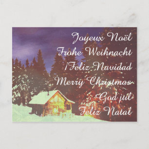 Cartes Pour Fêtes Annuelles Motif pour Noël hivers pays des merveilles
