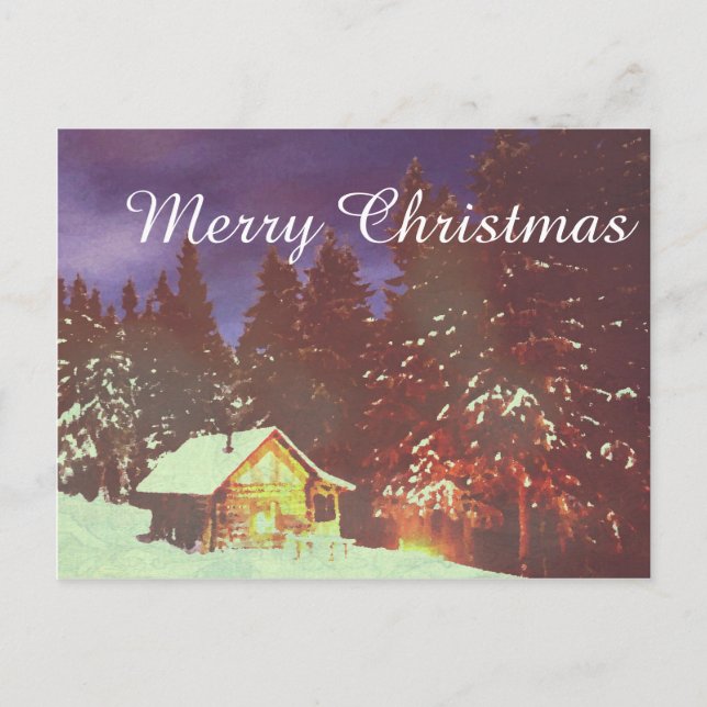 Cartes Pour Fêtes Annuelles Motif pour Noël hivers pays des merveilles (Devant)