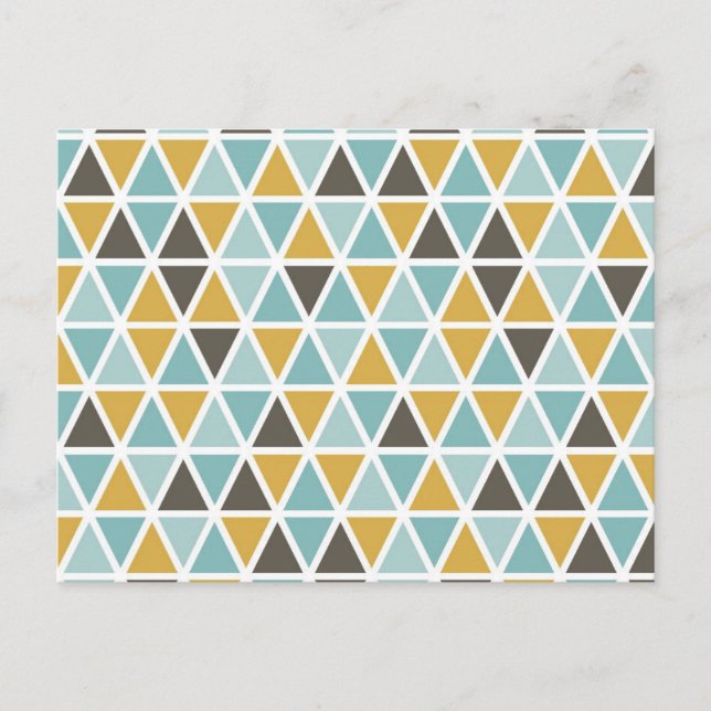 Cartes Pour Fêtes Annuelles Motif triangle géométrique (Devant)
