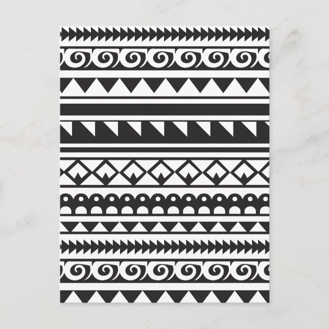 Cartes Pour Fêtes Annuelles Motif Tribal Couleur Africaine sans couture (Devant)