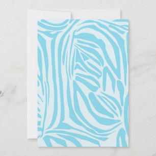 Cartes Pour Fêtes Annuelles Motif Zèbre Bleu