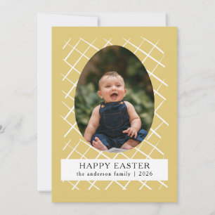 Cartes Pour Fêtes Annuelles Motifs de lapin modernes élégants Photo de Pâques