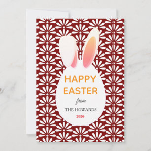 Cartes Pour Fêtes Annuelles Motifs de lapin modernes élégants Photo de Pâques