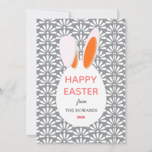 Cartes Pour Fêtes Annuelles Motifs de lapin modernes élégants Photo de Pâques