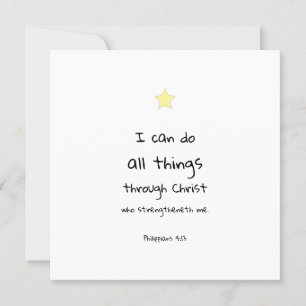 Cartes Pour Fêtes Annuelles Motivation Encourageant Bible Verse Citation Card