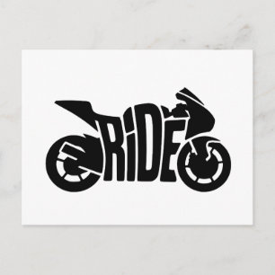 Cartes Pour Fêtes Annuelles Moto de sport : CONDUITE