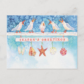 Cartes Pour Fêtes Annuelles Mouettes saisonnières