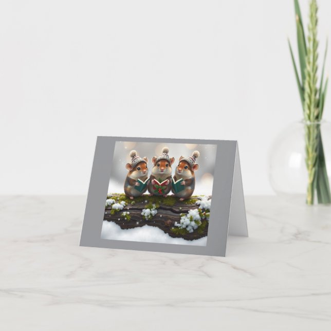 Cartes Pour Fêtes Annuelles Mouse Choir fun (Devant)