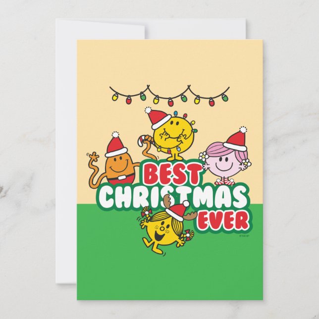 Cartes Pour Fêtes Annuelles Mr Men Little Miss Best Christmas Ever (Devant)
