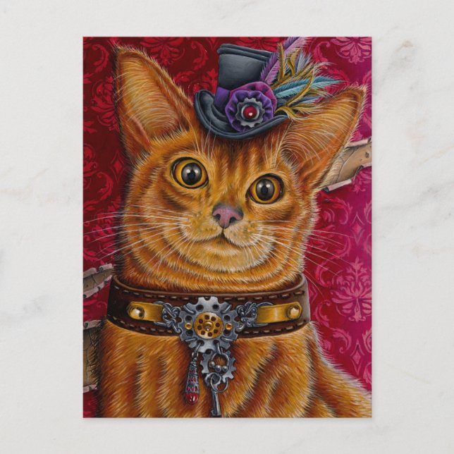 Cartes Pour Fêtes Annuelles "Mr. Meowington" postcard (Devant)