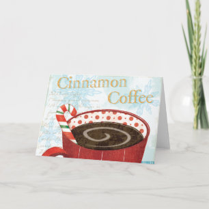 Cartes Pour Fêtes Annuelles Mug de vacances avec café de cannelle