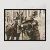 Mule du Missouri dans un masque à gaz