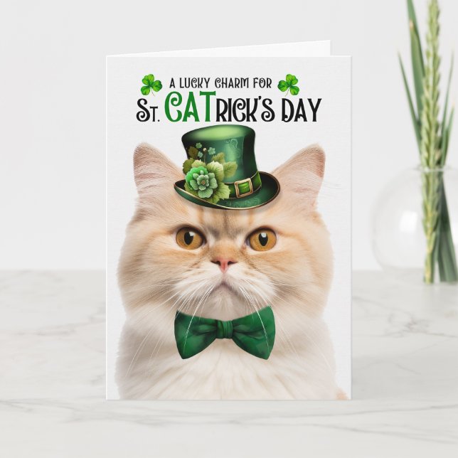 Cartes Pour Fêtes Annuelles Munchkin Saucage Chat St CATrick's Day Lucky Charm (Devant)