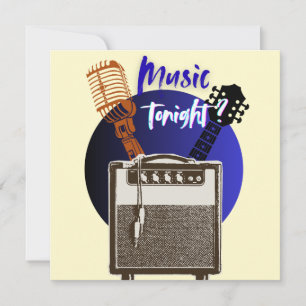 Cartes Pour Fêtes Annuelles Musique ce soir ?
