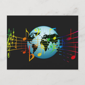 Cartes Pour Fêtes Annuelles Musique dans le monde