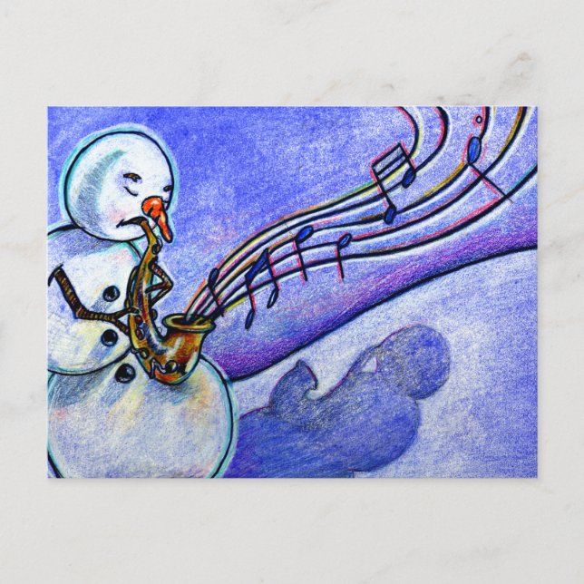 Cartes Pour Fêtes Annuelles Musique de Noël (Devant)