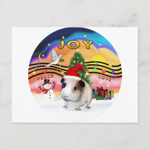 Cartes Pour Fêtes Annuelles Musique de Noël 2 - Cochon de Guinée 1 - casquette