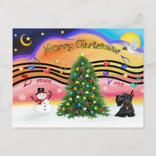 Cartes Pour Fêtes Annuelles Musique de Noël 2 - Scottish Terrier 12