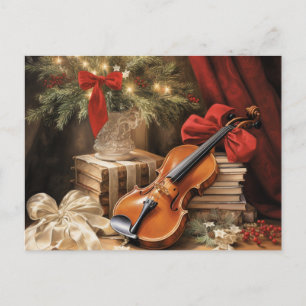 Cartes Pour Fêtes Annuelles Musique de violon de Noël