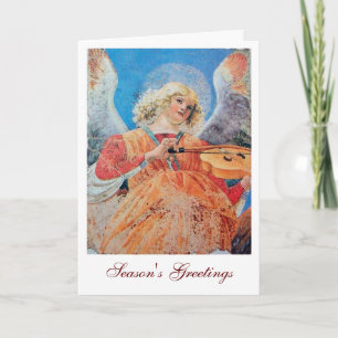 CARTES POUR FÊTES ANNUELLES MUSIQUE FABRIQUANT L'ANGE DE NOËL