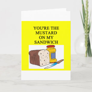 Cartes Pour Fêtes Annuelles MUSTARD et sandwich