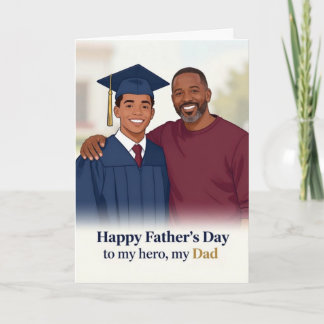 Cartes Pour Fêtes Annuelles My Hero Father's Day Card