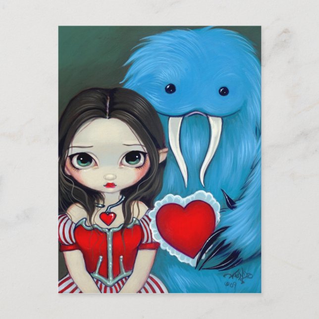 Cartes Pour Fêtes Annuelles "My Very Strange Valentine" (Devant)