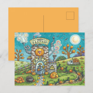 Cartes Pour Fêtes Annuelles MYSTIQUE MAGIQUE USINE DE PIE Funny Chats noirs, S